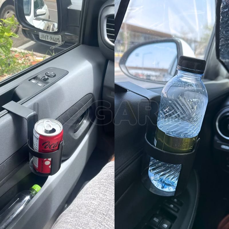 Soporte portavasos y botellas para auto- MultiPuerta